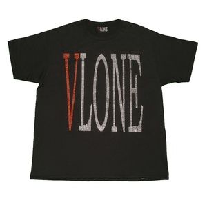 18SS VLONE Red Rhinestone T-Shirt